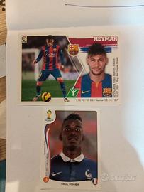 Pogba Neymar panini con velina