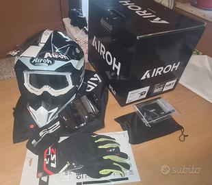 Casco Airoh Motocross con Interfono + Accessori