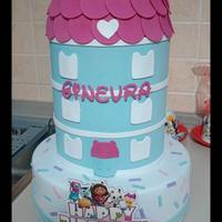 torta finta Gabby's dollhouse 