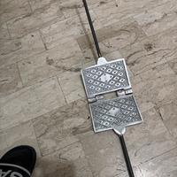 Ferro antico per cialde/ferratelle/pizzelle ghisa