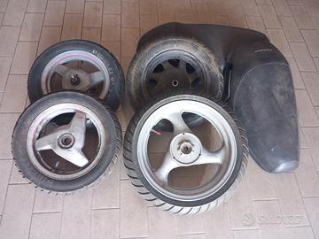 ruote scooter piaggio  zip e sr aprilia