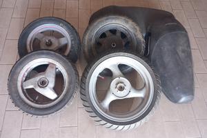 ruote scooter piaggio  zip e sr aprilia