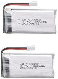 2 Batterie LiPo 3.7V 1800mAh per KY601S Syma X5