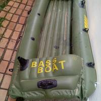 Canoa "BASS BOAT" gonfiabile verde militare