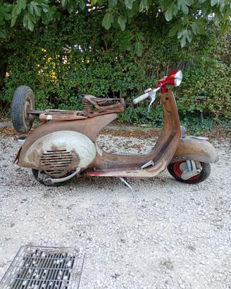 Vespa struzzo vl2 da restaurare con documenti