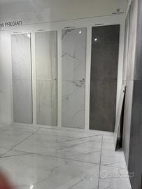 Piastrelle in gres porcellanato effetto marmo