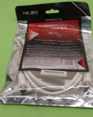 Cavo antenna TV 75 ohm - 1,5 metri - NUOVO, acquis