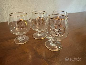 Set 4 bicchieri targati N