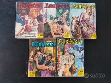 lotto di 5 fumetti lucrezia
