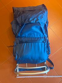 Zaino da campeggio vintage struttura in alluminio