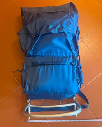 Zaino da campeggio vintage struttura in alluminio