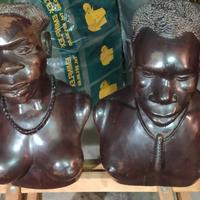 Arte africana statue busto uomo/donna