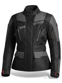 Giacca moto HEVIK Donna mod. Stelvio Lady nero/ant