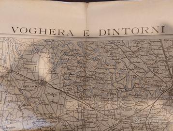 Carta topografica Voghera 1911