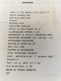 Seat Ateca 2.0 TDI 4DRIVE STYLE 150CV