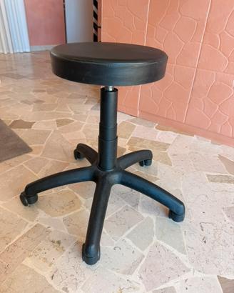Sgabello professionale con ruote