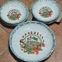 Servizio da 7 pezzi "Spaghetti" vintage 