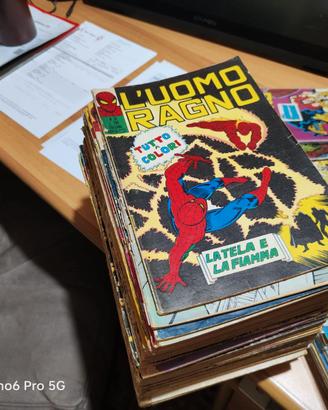 collezione fumetti uomo ragno ediz Corno anni 1970