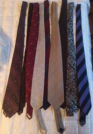 Cravatte pura seta, marche italiane anni 70/80 