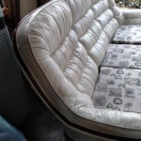 Divano letto in pelle