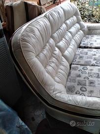 Divano letto in pelle