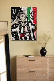 Quadro Juventus Alex Del Piero-78x101 cm