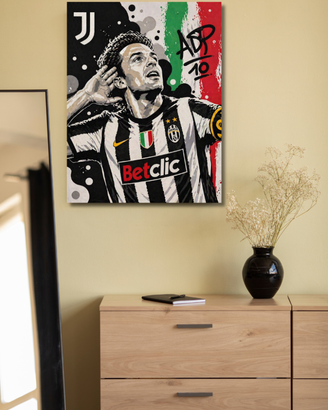 Quadro Juventus Alex Del Piero-78x101 cm