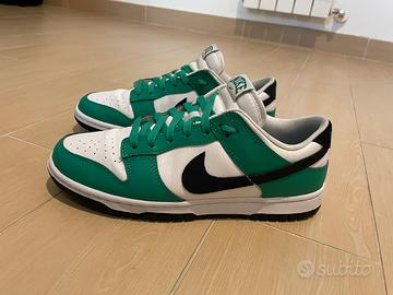 Nike dunk N*42 verdi come nuove usate 2 volte