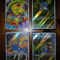 Lotto 4 Carte Pokemon Ita Illustrazione Rare Holo
