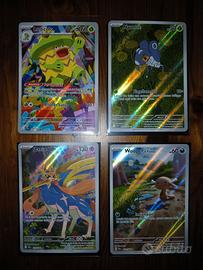 Lotto 4 Carte Pokemon Ita Illustrazione Rare Holo
