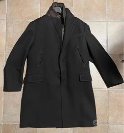 Cappotto marrone con Gilet staccabile