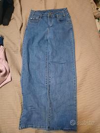 Jeans gamba larga 