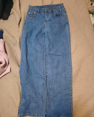 Jeans gamba larga 