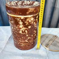 Antica ceramica terracotta pugliese rustico 3 pezz