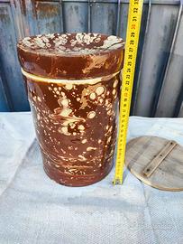 Antica ceramica terracotta pugliese rustico 3 pezz