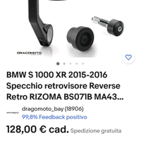 BMW s 1000 xr specchietti rizoma bar and
