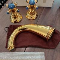 Mixer 3 fori oro per lavabo