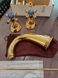 Mixer 3 fori oro per lavabo