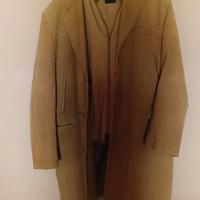 cappotto in velluto color cammello