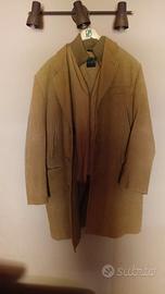 cappotto in velluto color cammello