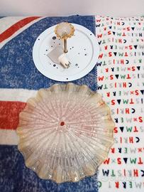 plafoniera in vetro di murano