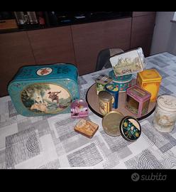 collezione scatole latta vintage . 