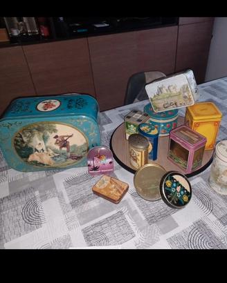 collezione scatole latta vintage . 