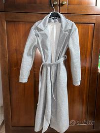 Cappotto Lungo leggero in misto lana grigio