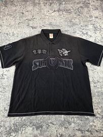 Supreme x True Religion polo nera unisex L
