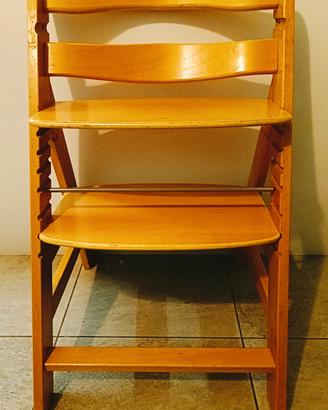 Seggiolone sedia Hauck colore Natural