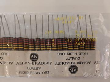 Resistenze Allen Bradley NOS 22K 2W - 25 pezzi