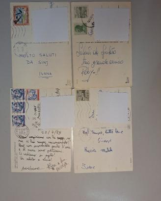 Cartoline con francobolli ex Jugoslavia
