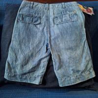 Manuel Ritz bermuda cotone e lino tg.30