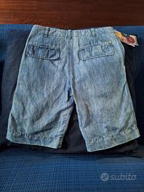 Manuel Ritz bermuda cotone e lino tg.30